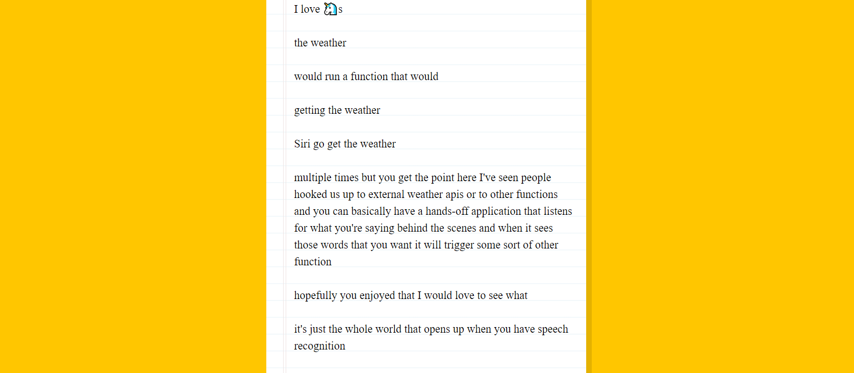 Speech Detection